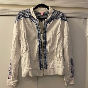 Lilly Pulitzer Bomber Style Sweatshirt